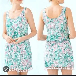 Lilly Pulitzer Tropical Print Sleeveless Dress/Romper
